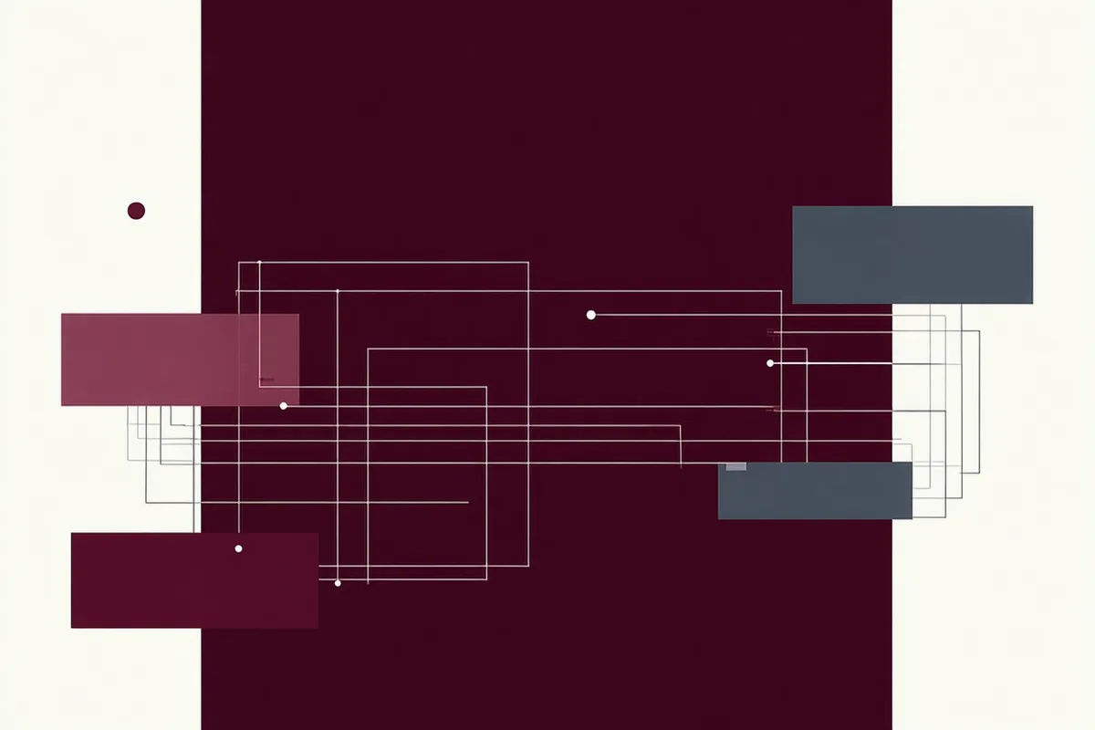 Abstract diagram showing regulatory text being parsed and matched to compliance controls